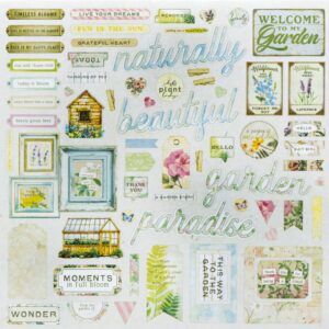 49 & Market From the Garden Chipboard Assortment