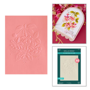 Spellbinders Magical Fuchsia 3D Embossing Folder By Alex Syberia Designs