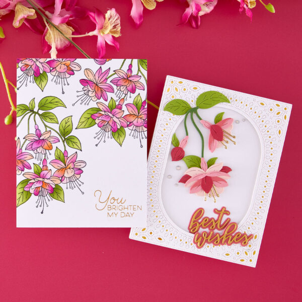 Spellbinders Magical Fuchsia Press + Foil Plate & Die Set By Alex Syberia Designs
