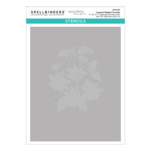 Spellbinders Layered Magical Fuchsia Stencil By Alex Syberia Designs