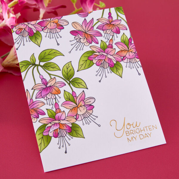 Spellbinders Layered Magical Fuchsia Stencil By Alex Syberia Designs