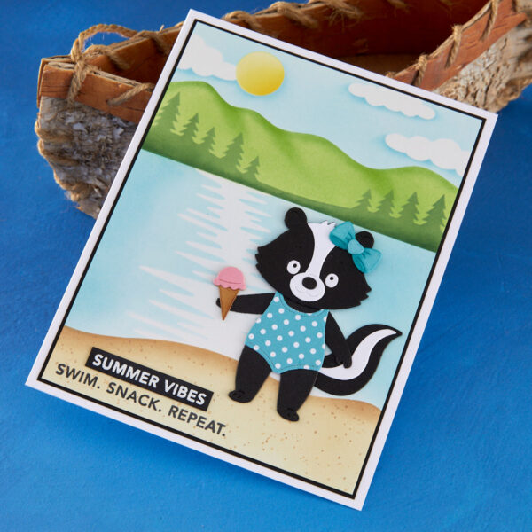 Spellbinders Lakeside Memories Layered Stencil By Allison Frazier