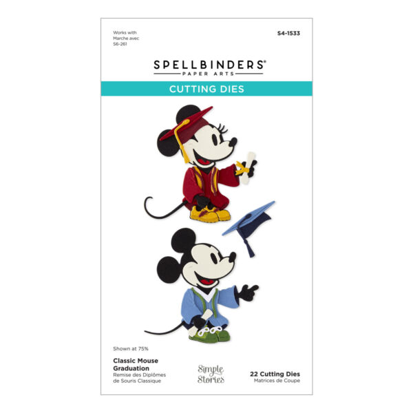 Spellbinders Classic Mouse Graduation Etched Dies