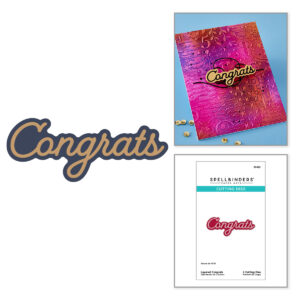 Spellbinders Layered Congrats Etched Dies