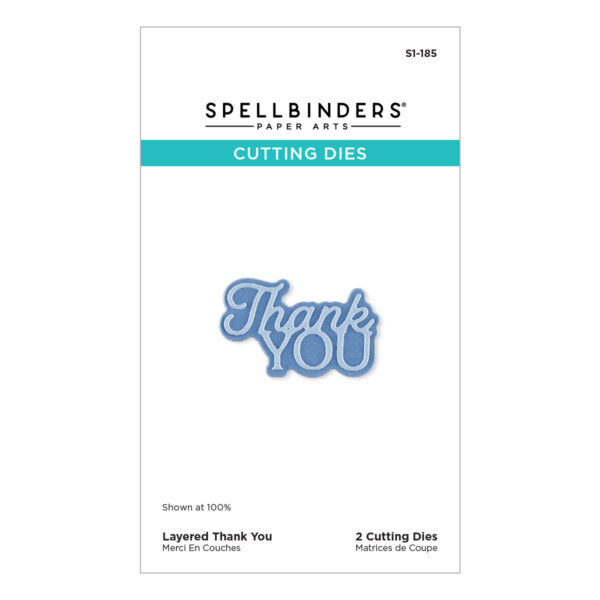 Spellbinders Layered Thank You Etched Dies