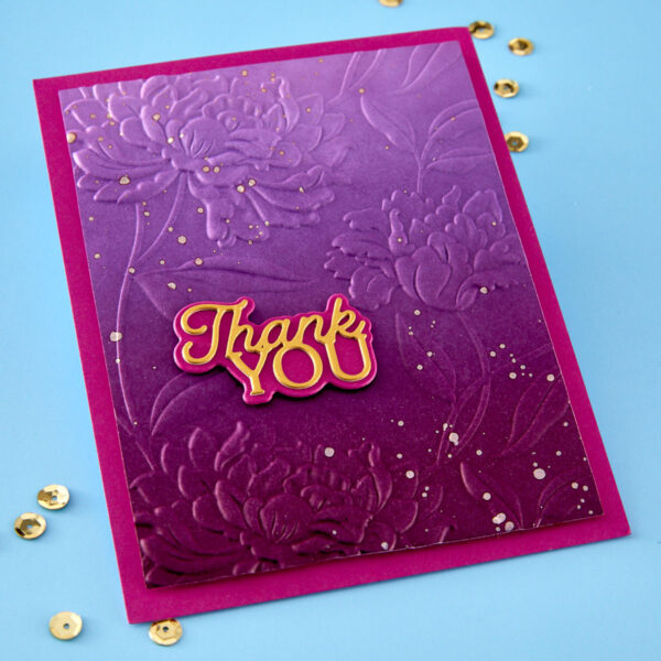 Spellbinders Layered Thank You Etched Dies