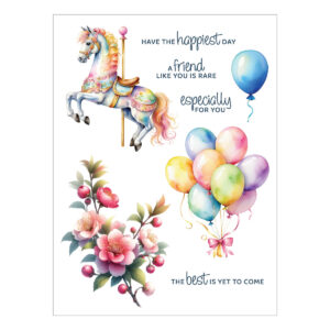Spellbinders Happiest Day Rub-on Sheets