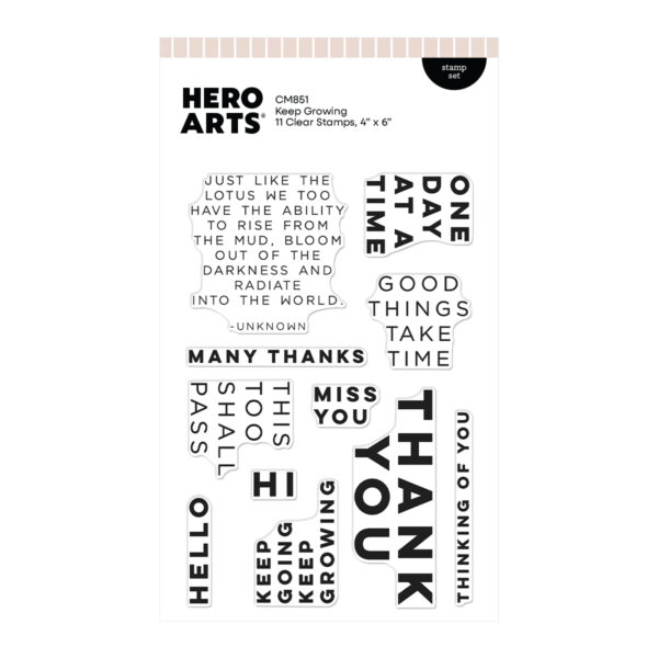 Hero Arts Keep Growing Stamp Set