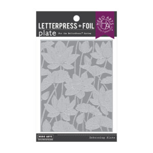 Hero Arts Lotus Field Letterpress + Foil Plate