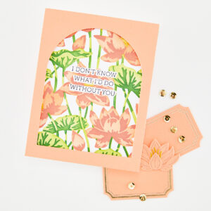 Hero Arts Lotus Field Letterpress + Foil Plate