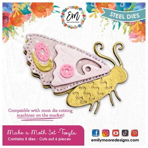 Emily Moore Designs Dies Make A Moth Set - Twyla