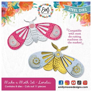 Emily Moore Designs Dies Make A Moth Set - Lorelai