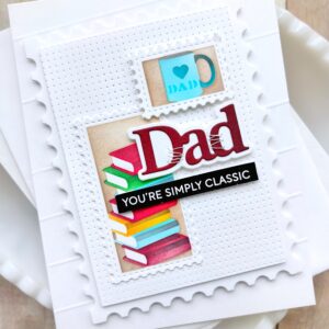 Waffle Flower Die Print Dad Word