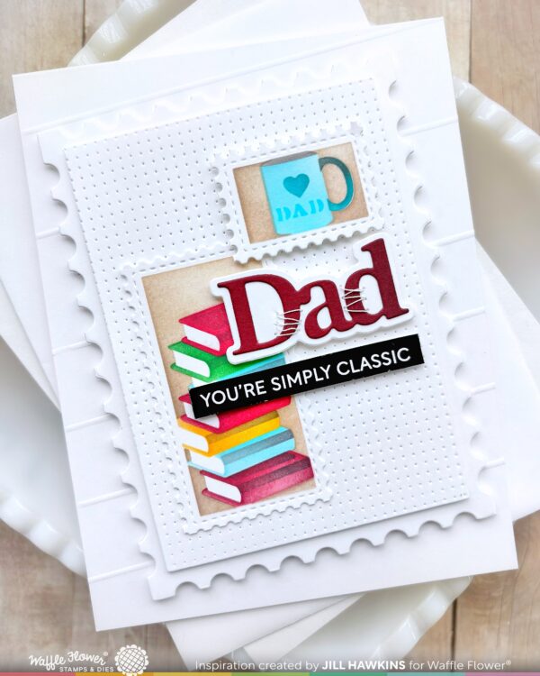 Waffle Flower Die Print Dad Word