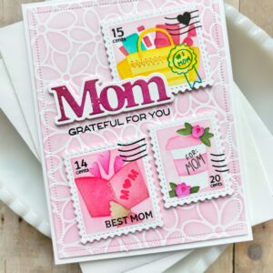 Waffle Flower Die Print Mom Word