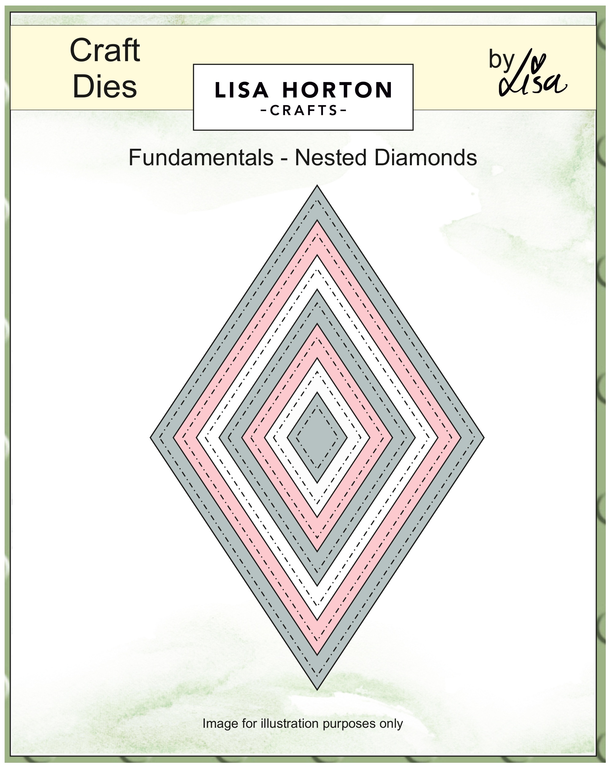 Lisa Horton Crafts Fundamental Die Diamonds