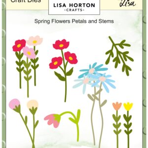 Lisa Horton Crafts Die Spring Flower Petals & Stems