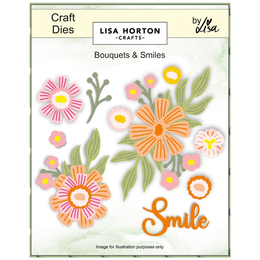 Lisa Horton Crafts Die Bouquet & Smiles