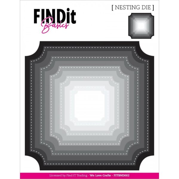 Find It Trading Die Cut Cornr Square