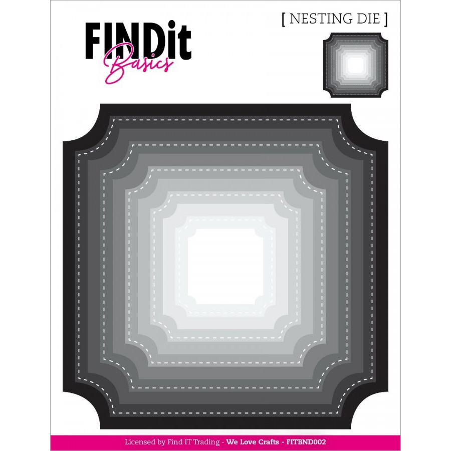 Find It Trading Die Cut Cornr Square