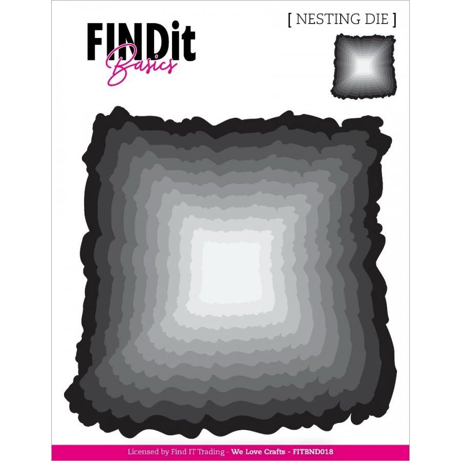 Find It Trading Die Rough Edge Square