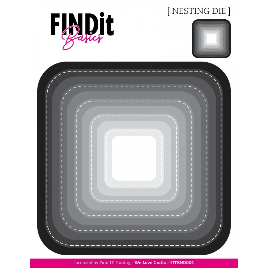 Find It Trading Die Curved Square