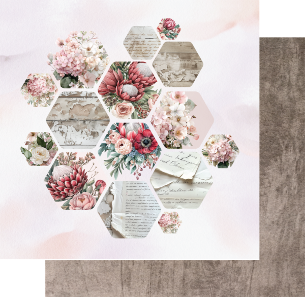 Uniquely Creative Paperbark Blooms 12X12 Cut Florals Paper