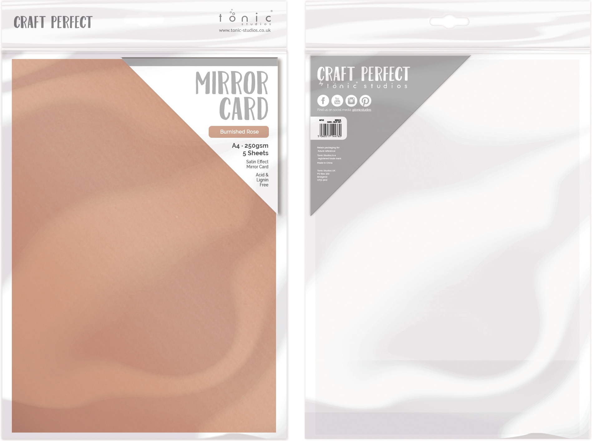 TONIC CRAFT PERFECT SATIN MIRROR BURNISHED ROSE