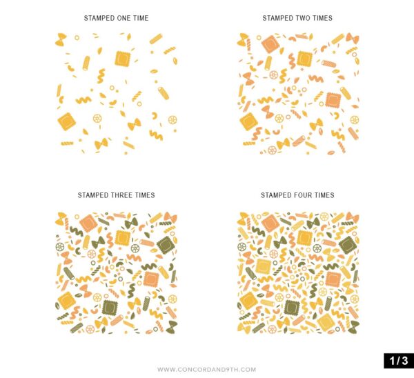 Concord & 9th Stamp Lotsa Pasta Turnabout