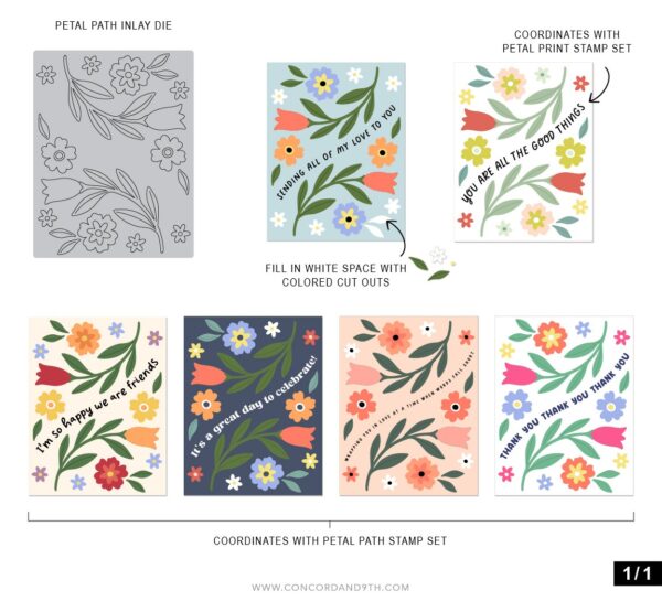 Concord & 9th Die Petal Path Inlay