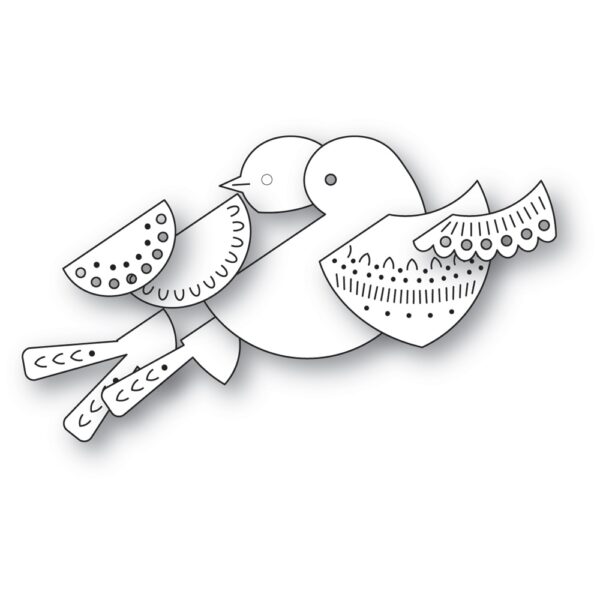 Poppy Die Nordic Nestled Bird