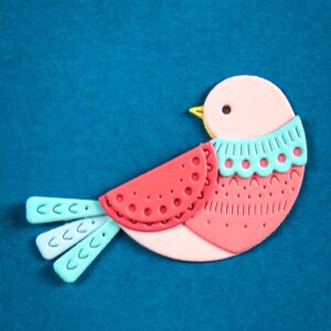 Poppy Die Nordic Nestled Bird
