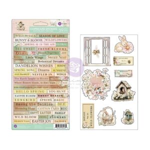 Prima Among the Wildflowers Chipboard Sticker