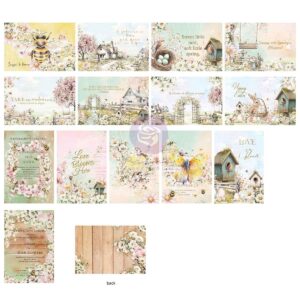 Prima Among the Wildflowers 4X6 Journal Cards