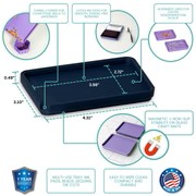 Glass Board Studios Magink Tray (Set of 2) Navy Blue