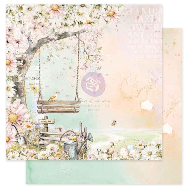 Prima Among the Wildflowers 12X12 Meadow Path
