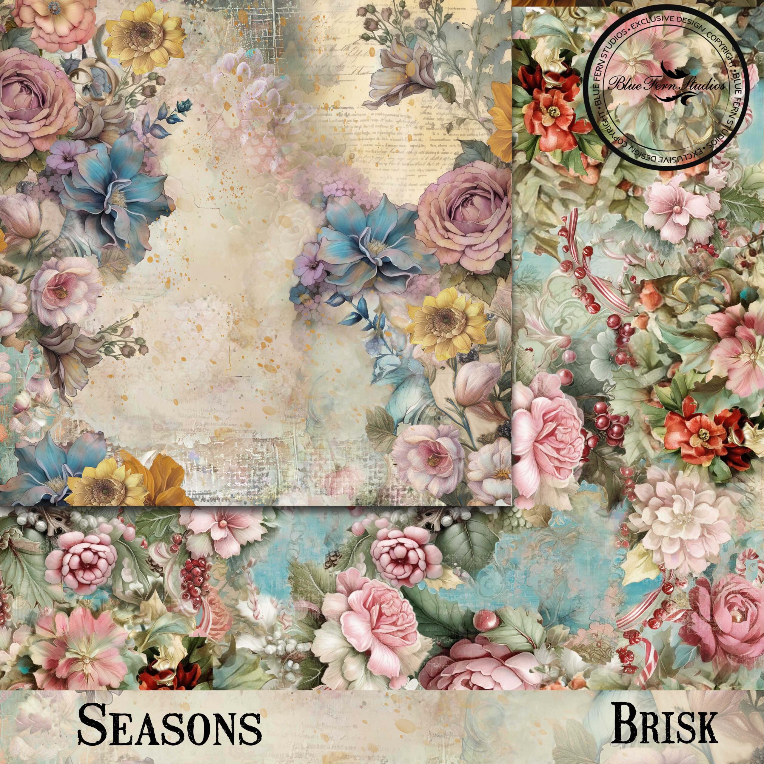 Blue Fern Seasons 12X12 Brisk -Fall/Winter