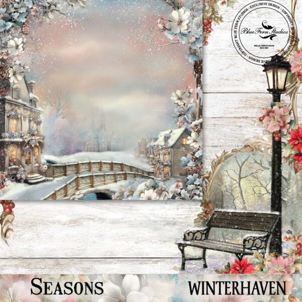 Blue Fern Seasons 12X12 Winterhaven – Winter Blue Fern Seasons 12X12 Winterhaven - Winter