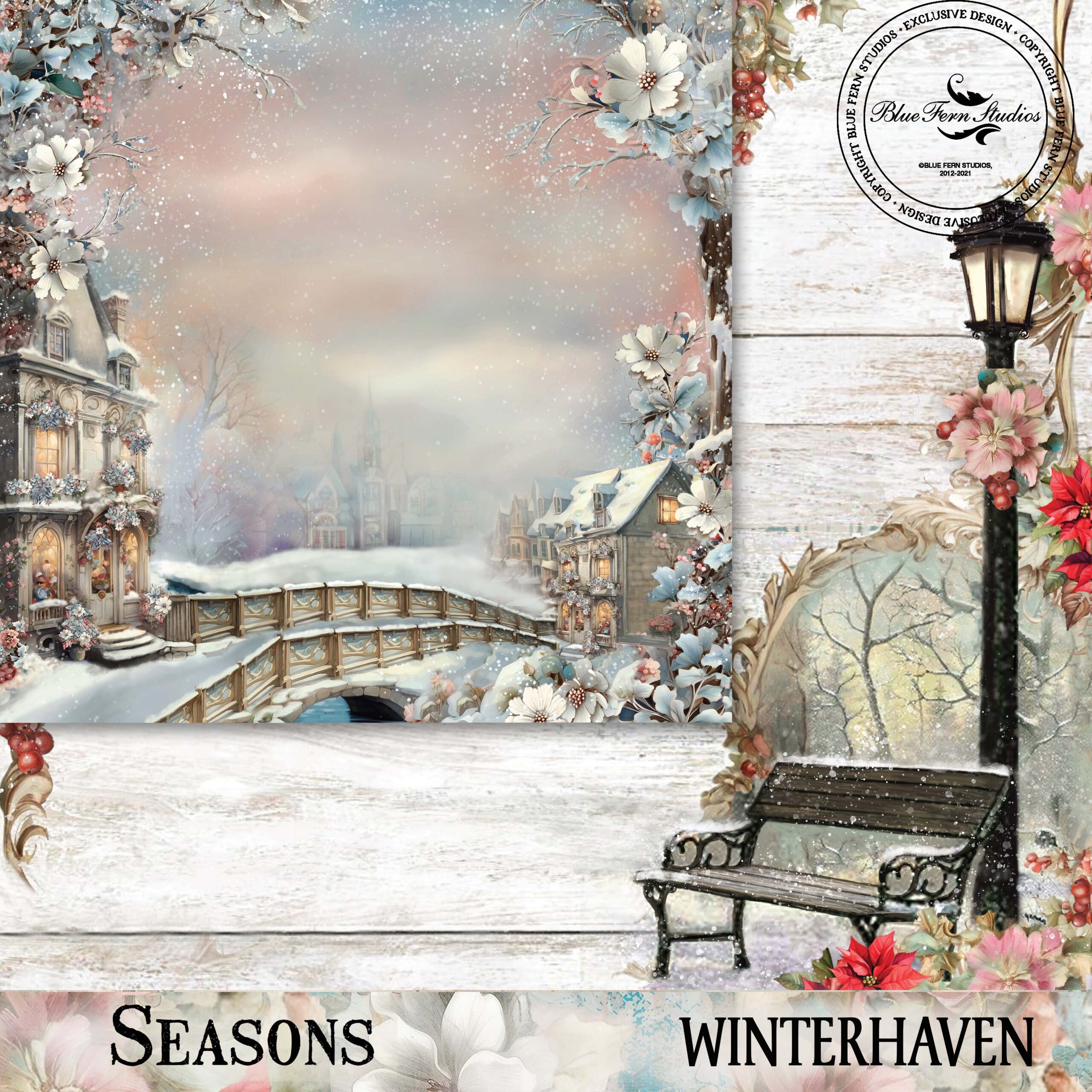 Blue Fern Seasons 12X12 Winterhaven - Winter