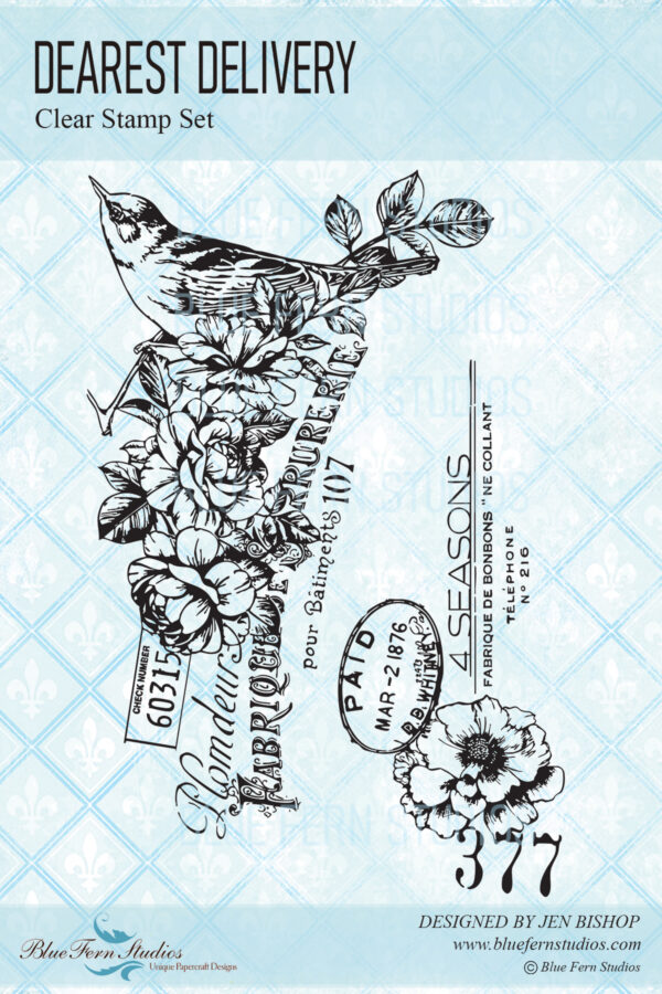 Blue Fern Seasons Stamp Dearest Delivery