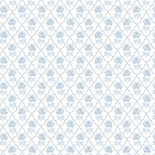 Ep Save the Date 12X12 Blue Block Floral