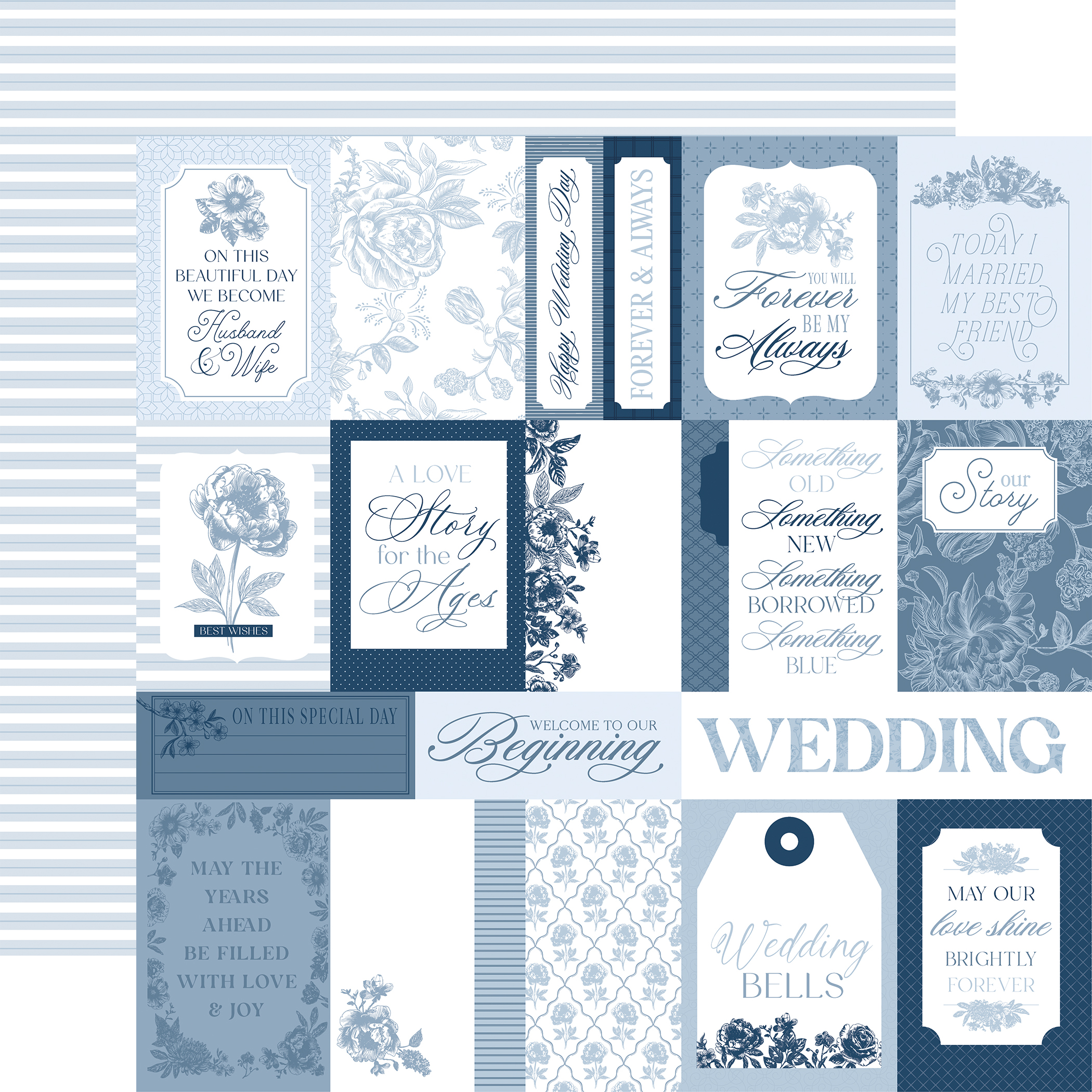 Ep Save the Date 12X12 Multi Journaling Cards