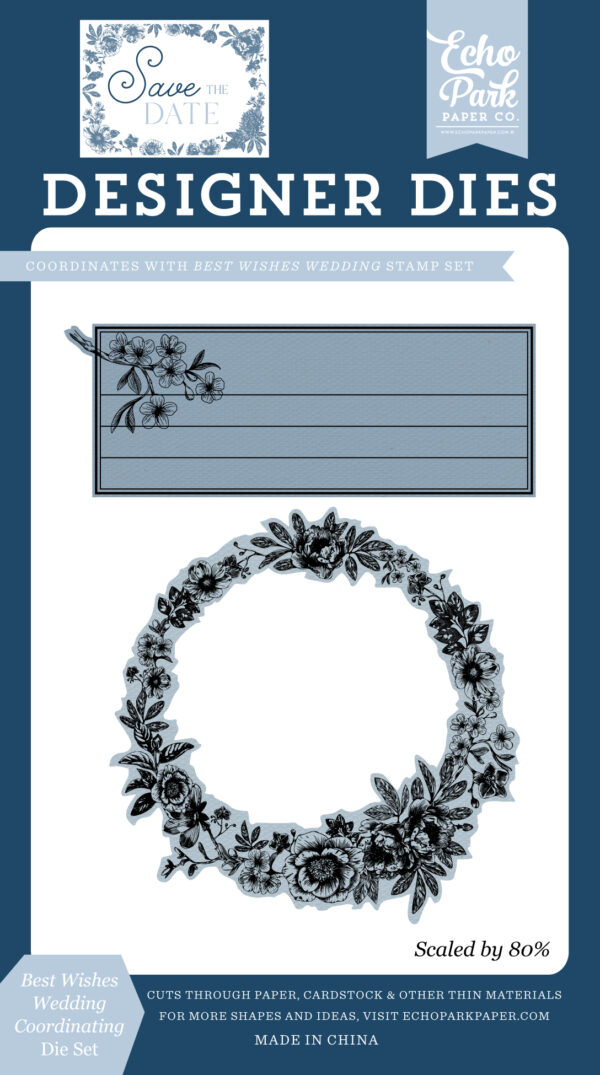Ep Save the Date Die Best Wishes Wedding