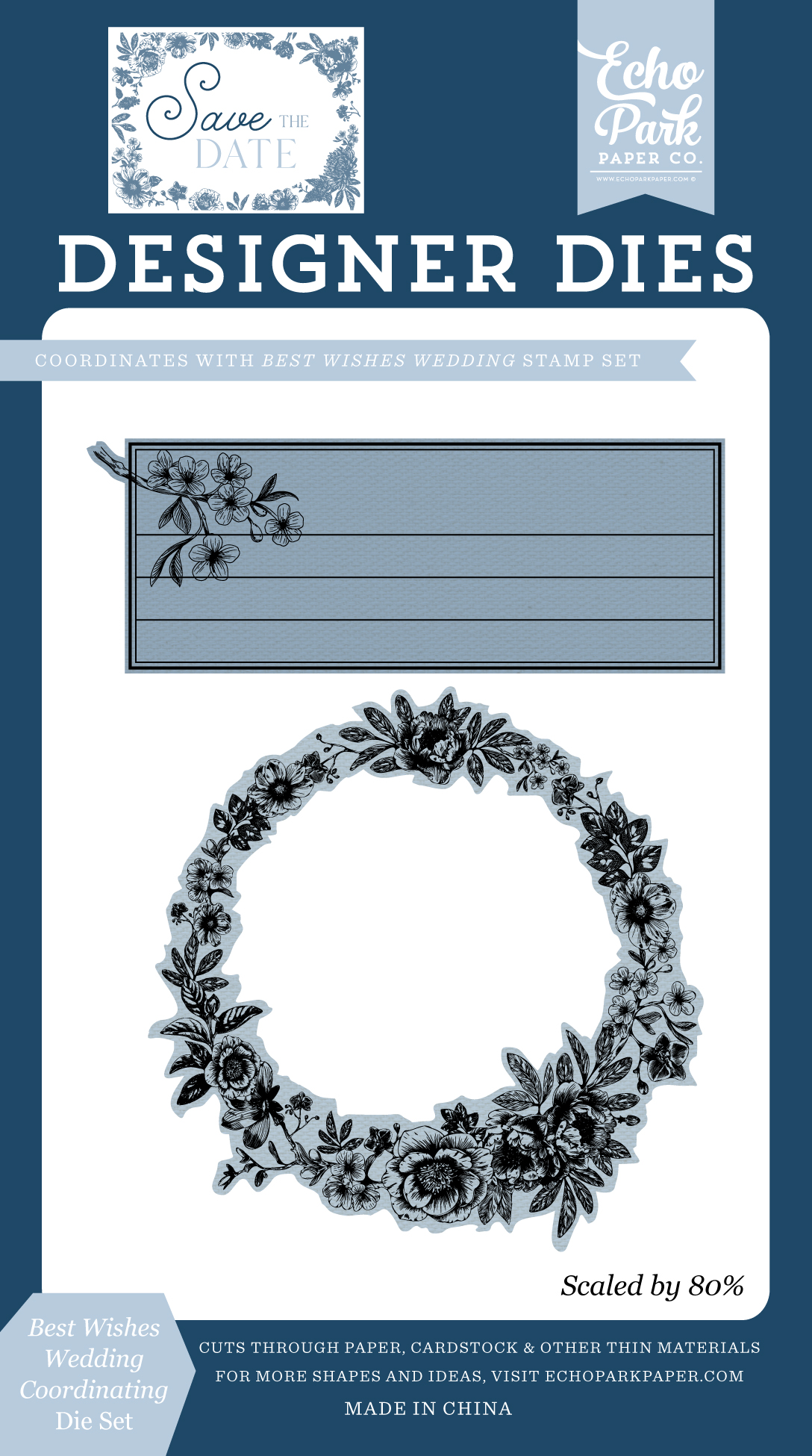 Ep Save the Date Die Best Wishes Wedding
