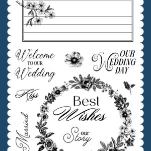 Ep Save the Date Stamp Best Wishes Wedding