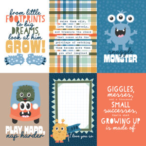 Ep My Favorite Monster 12X12 4X6 Journaling Cards