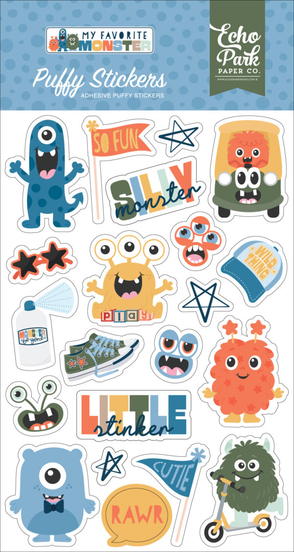 Ep My Favorite Monster Puffy Stickers Ep My Favorite Monster Puffy Stickers