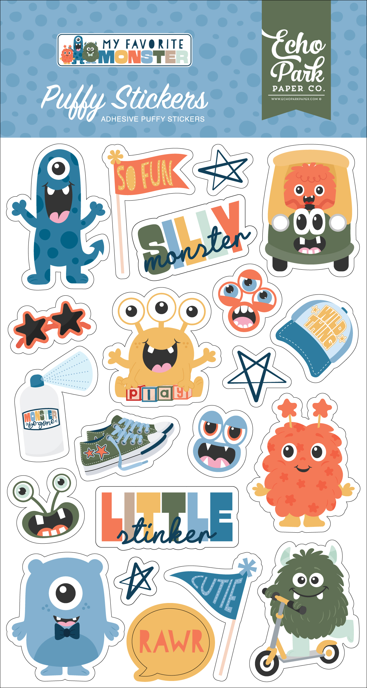 Ep My Favorite Monster Puffy Stickers