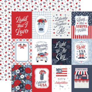 Ep All American 12X12 3X4 Journaling Cards