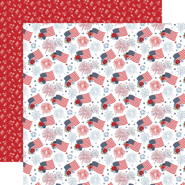 Ep All American 12X12 Fireworks and Flags